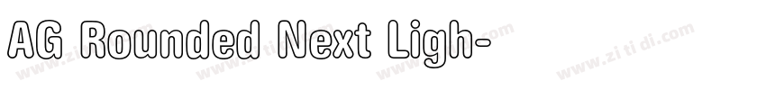 AG Rounded Next Ligh字体转换